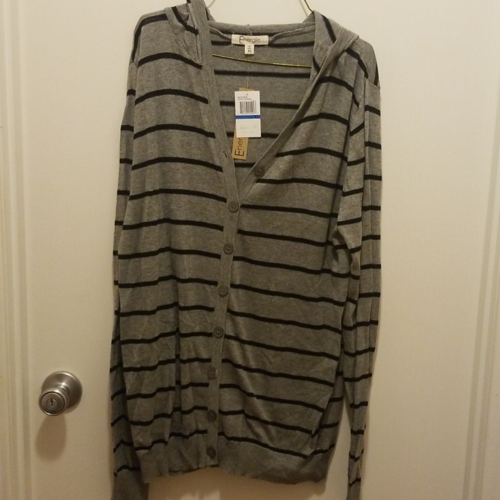 Hooded cardigan